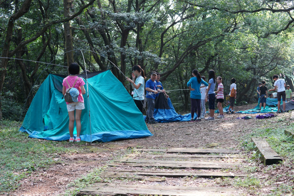 體驗野營生活 增加對自然生態環境的認識 (陽明山國家公園管理處提供)