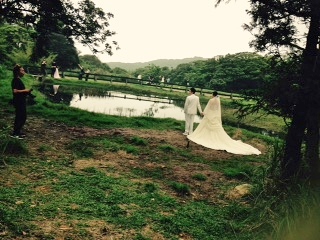 詩情畫意的冷水坑生態池是婚紗攝影勝地