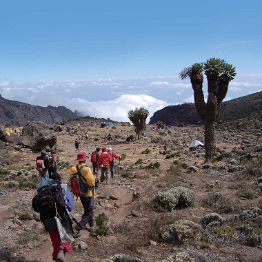 This picture was taken during the climbing of Mt. Kilimanjaro.