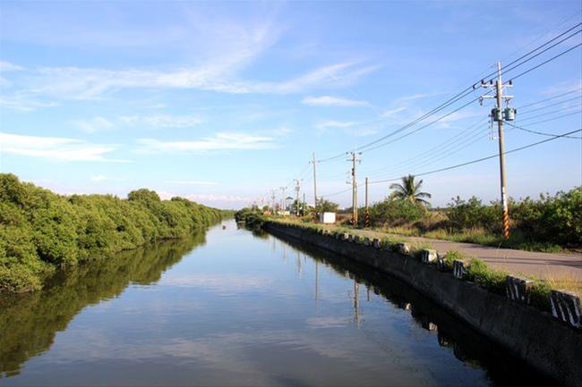 現存之一的台江竹筏港水道(台江國家公園管理處提供)。